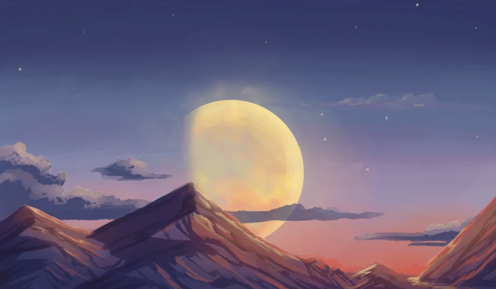 Hijos de la Luna. Imagen ilustrativa del primer libro de esta saga. Autora: Gal Guma